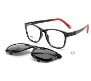 TR Flexible Clip-On Kids Sunglasses Eyeglass Frames