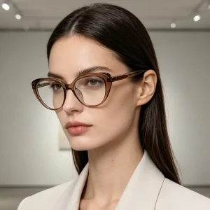 TR Unisex Oval Full-Rim Blue Light Blocking Eyeglasses Frames