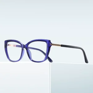 TR Women’s Cat Eyeglasses Frames with Blue Light Blocking Lenses