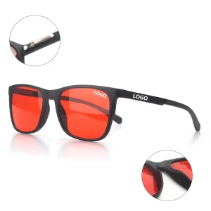 TR90 Black Square Frame Eyeglasses Anti-Blue-Light Eyewear Women Men