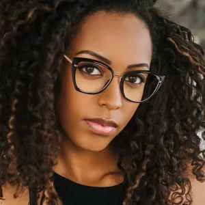 TR90 Cat-Eye Optical Frames Blue-Light-Blocking Prescription Glasses