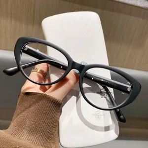 TR90 Cat-Eye Optical Frames for Women Anti-Blue-Light Prescription Glasses