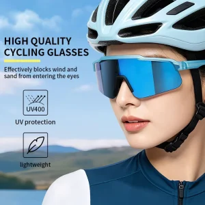 TR90 Cycling Sunglasses with UV400 Lenses, Lightweight Anti-Impact Outdoor Fishing Eyewear