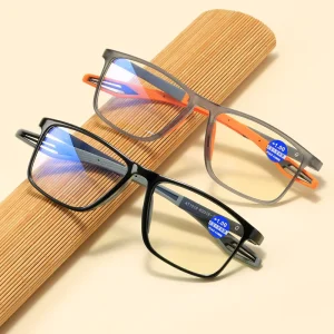 TR90 Diamond Face Unisex Reading Glasses Ultra-Light Anti-Blue Light Frame