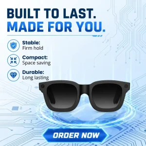 TR90 Electrochromic HD Camera AI Smart Glasses Music Magnetic Charging Outdoor Cycling