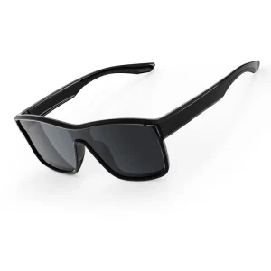 TR90 Full Rim Square Frame Polarized Sport Sunglasses UV400 Unisex Outdoor KR05-05