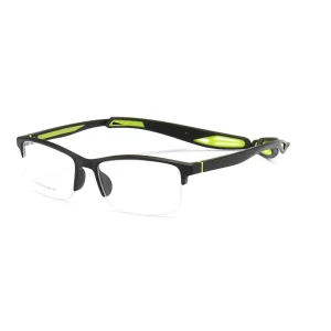 TR90 Half-Rim Sport Eyeglass Frames with Removable Temples