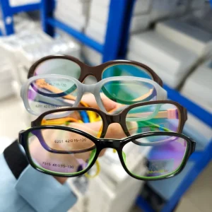 TR90 Optical Eyeglass Frames with Detachable Silicone Temples and Straps for Boys and Girls