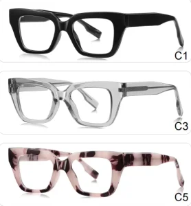 TR90 Optical Frames Blue Light Blocking Glasses Handmade Large Size for Men and Women