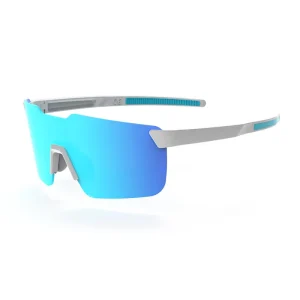 TR90 Rimless Cycling Sunglasses with UV400 Protection, Wraparound Windproof Design