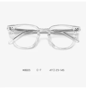 TR90 Round Blue-Light Optical Eyeglasses Frame for Men and Women, Acetate Arms