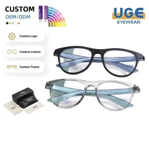 TR90 Round Optical Frames Unisex Prescription Eyeglasses Blue Light Filter Computer Glasses