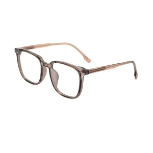 TR90 Square Optical Eyeglass Frames with Acetate Metal Insert Temples Unisex