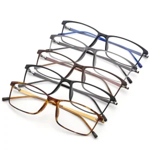 TR90 Titanium Alloy Glasses Frame Men Myopia Eye Glass Prescription Eyeglasses Korean Screwless Optical Frames Eyewear 9855