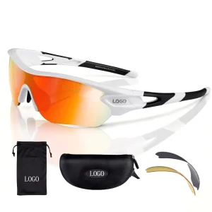 TR90 UV400 Polarized Photochromic Cycling Sunglasses PC Lens Lightweight Sports Glasses