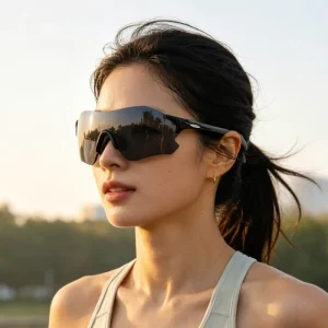 TR90 Ultra-Light Myopia-Compatible Windproof UV400 Full-Frame Unisex Adult Cycling Sports Sunglasses