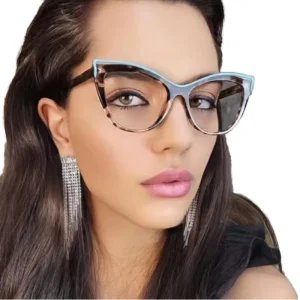 TR90 Unisex Anti Blue Light Optical Prescription Cat Eye Glasses Frames for Diamond Face Shape
