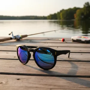 TR90 Unisex Glass Lens Sunglasses UV400 Full Rim Lightweight Polarized Anti-Glare Fishing Outdoor