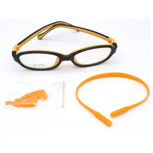 TR90 XinYuan Model 8865 Lightweight Kids Eyewear Solid Pattern Blue Light Protection Oval Shaped Full Frame Optical Frames