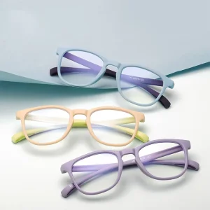 TR90 and Silicone Flexible Kids Blue Light Blocking Glasses