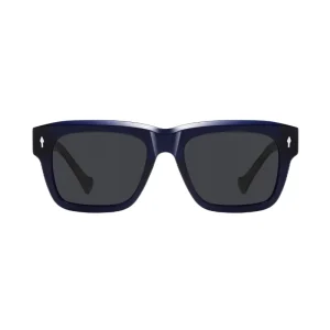 Thick Acetate Rectangle Sunglasses with Polarized Lenses for Men and Women