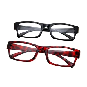 Thickened Resin Reading Glasses Transparent Lenses for Small Faces Unisex