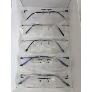 Thin Flexible Rimless Eyeglass Frame for Men and Women