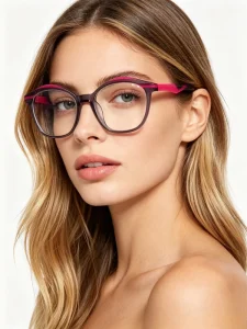Thin Minimalist Optical Eyeglass Frames for Women