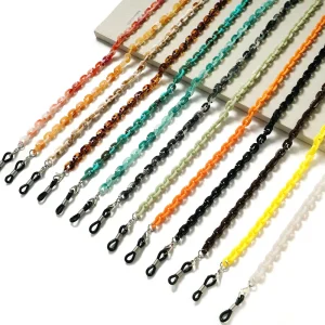 Thin Resin Acrylic Eyeglasses Chain Necklace for Women