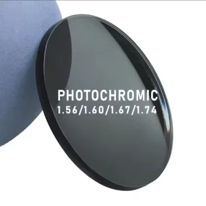 Thinkeylens 1.56 Photochromic FAST Change HMC Two Piece Resin Sunglasses Lenses UV400 Single Vision 70mm