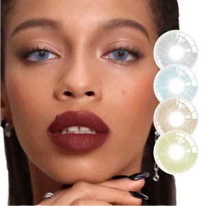 Three-Tone Natural Soft Contact Lenses 38% Water Content Two Pieces