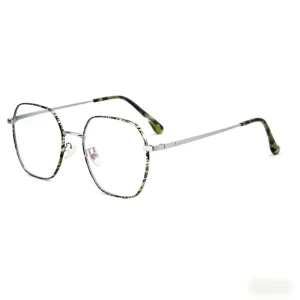 Titanium Anti Blue Light Glasses Vintage Square Frame Unisex UV400 HMC Coating Ultra Light Metal Factory