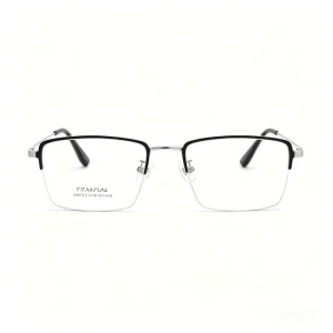Titanium Blue Light Glasses Black and Silver Ultra-Light Factory Direct