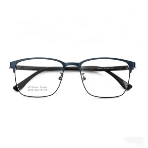 Titanium Blue Light Glasses Ultra Light Full Rim Business Style Eyeglasses UV400 Protection Factory Direct ISO Certified