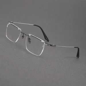Titanium Frameless Eyeglass Frames Men Women Unique Design Eyewear