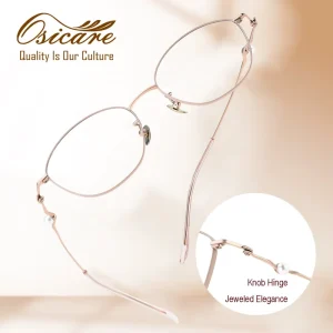 Titanium Optical Frames and Lenses for Women Shortsighted Eyeglasses