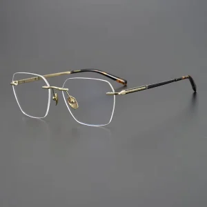 Titanium Rimless Optical Glasses Frames for Men, CS91105