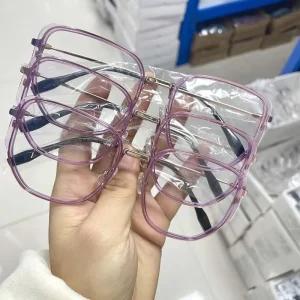 Titanium Round Eyeglass Frames for Women with Optical Lenses