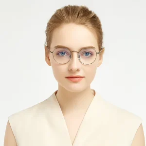 Titanium Unisex Irregular Optical Eyeglass Frames