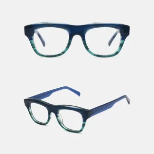 Top Quality Optical Glasses Frame Acetate Frames Glasses Fashion Women Eyeglasses 3+2 Hinge Thick Frame Spectacle for Men