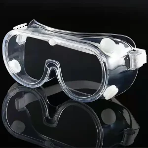 Transparent Anti-Fog Chemical-Resistant Dustproof Safety Goggles with Headband