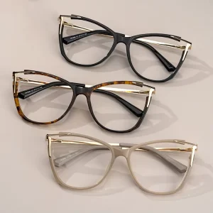 Transparent Cat-Eye Optical Eyeglass Frames
