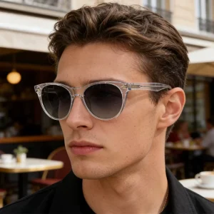 Transparent Frame Full-Rim Polarized Sunglasses UV400 Protection Unisex