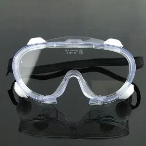 Transparent Full Enveloping Safety Goggles CE Certified Windproof Dust Proof Shock Resistant Full Frame PC Frame Anti Fog