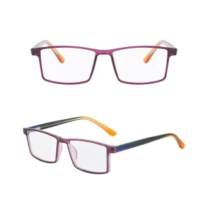Transparent Gradient Square Eyewear Optical Frames Unisex Fashion Eyeglass Frame