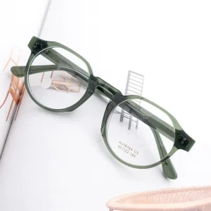 Transparent Retro Acetate Optical Eyeglass Frames for Women and Men
