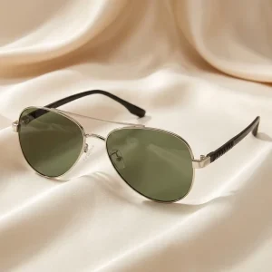 Trendy Pilot Style Polarized Sunglasses UV400 Tac Light Weight Comfortable Metal Frame for Men Women Driving Daily Eyewear