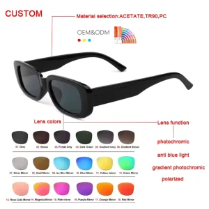 Trendy Retro Luxury Designer Sunglasses New Square Retro Famous Brands Custom Design Unisex Glass Lenses Lens