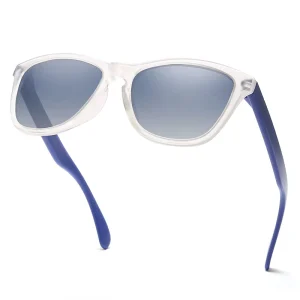 Trendy Transparent Frame Driving Square Unisex Polarized Sunglasses