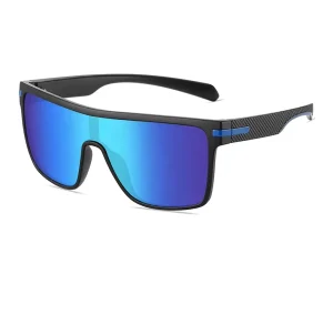 Trendy Unisex Custom Logo TAC Lenses PC Frame Polarized UV400 Windproof Cycling Fishing Sports Sunglasses
